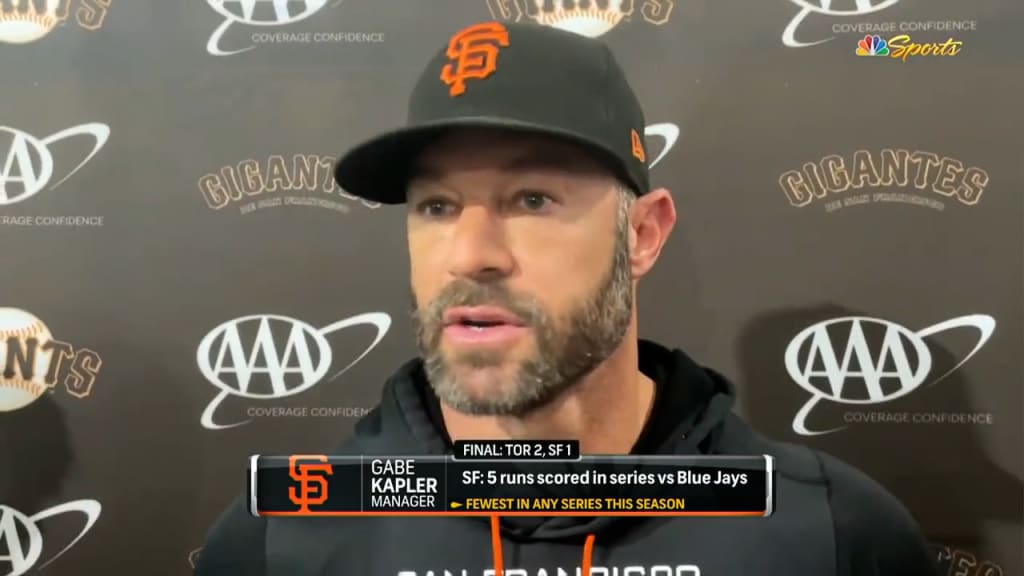 Gabe Kapler: Giants not hitting 'consistently enough' to counter