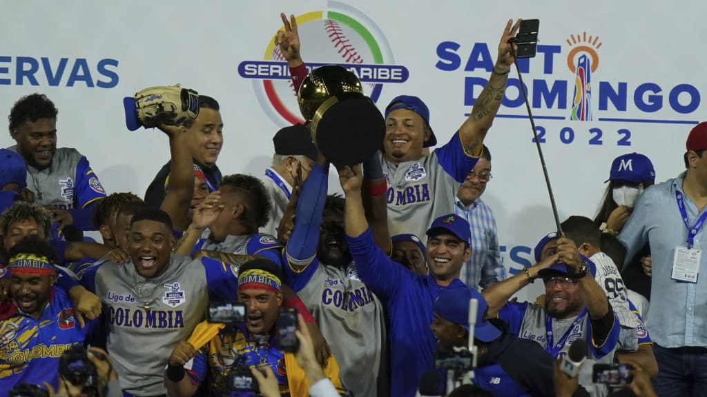 Colombia celebrates winning the 2022 Caribbean Series (Fernando Llano/AP)