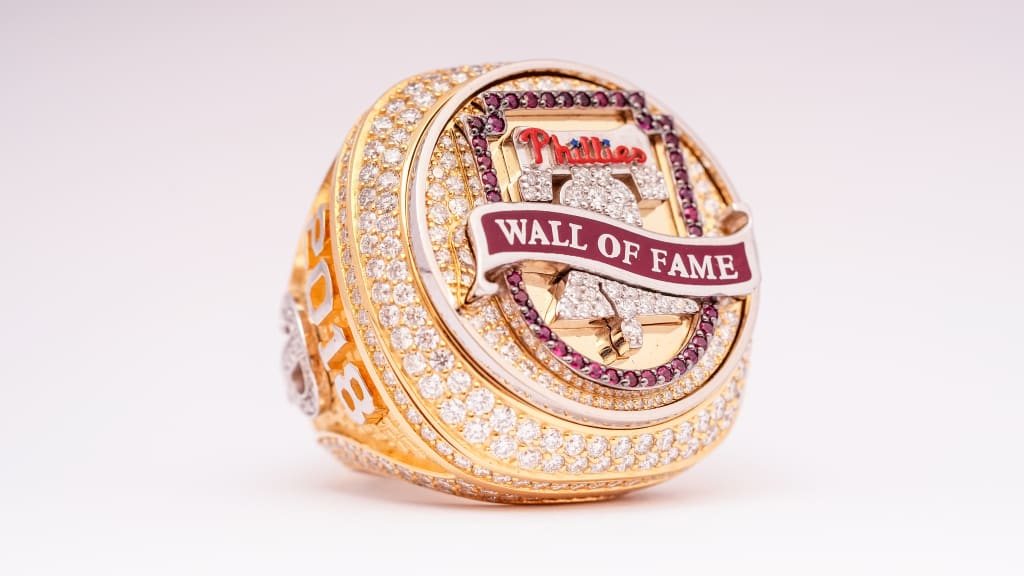 The ring given to members of the Phillies' Wall of Fame, handed out during a ceremony on Aug. 17.