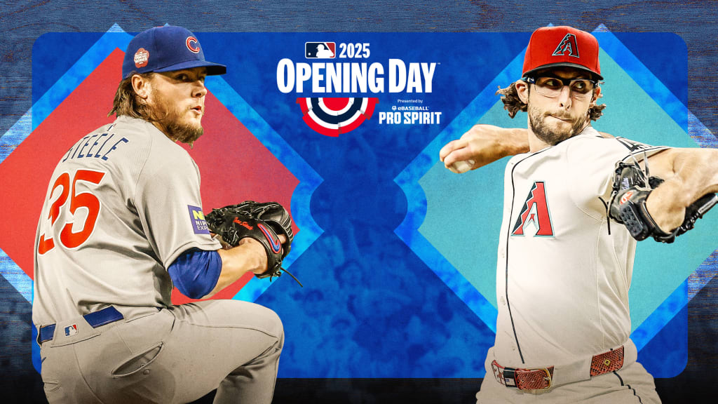 Cubs vs LA ピンバッジ 2025 MLB Cubs D-backs 2025 Opening Day FAQ