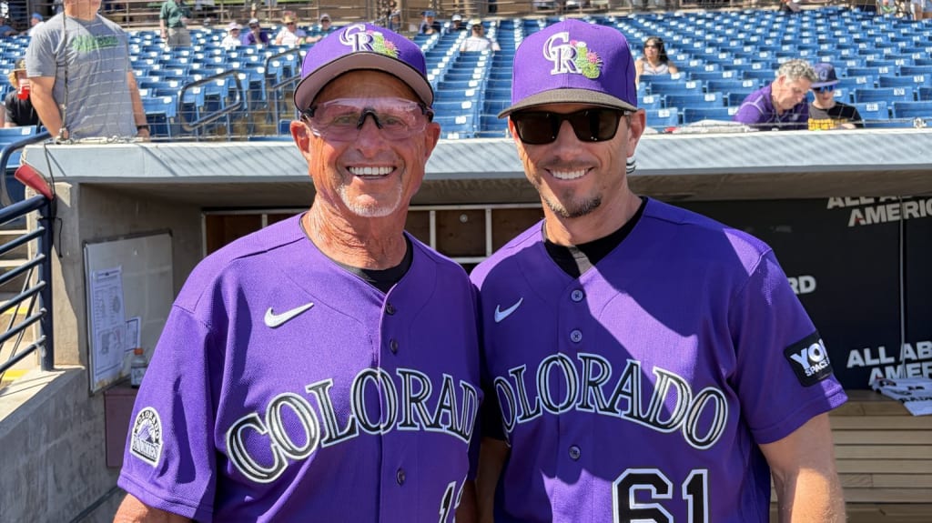 Pickler manages split squad with dad as bench coach