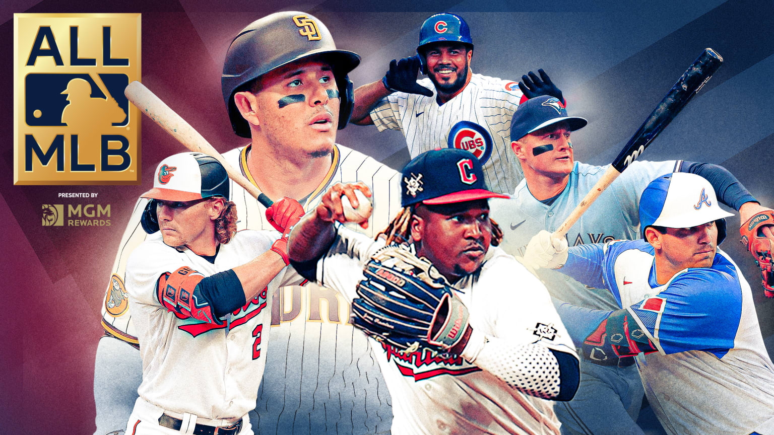 A photo illustration of six of MLB's best third basemen
