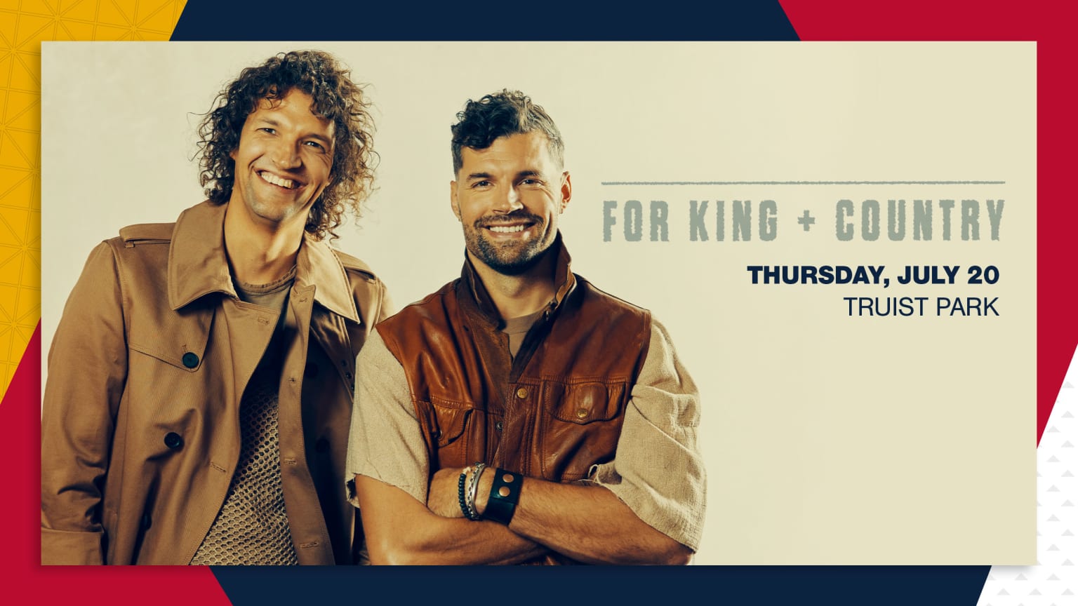 For King + Country at Truist Park Atlanta Braves