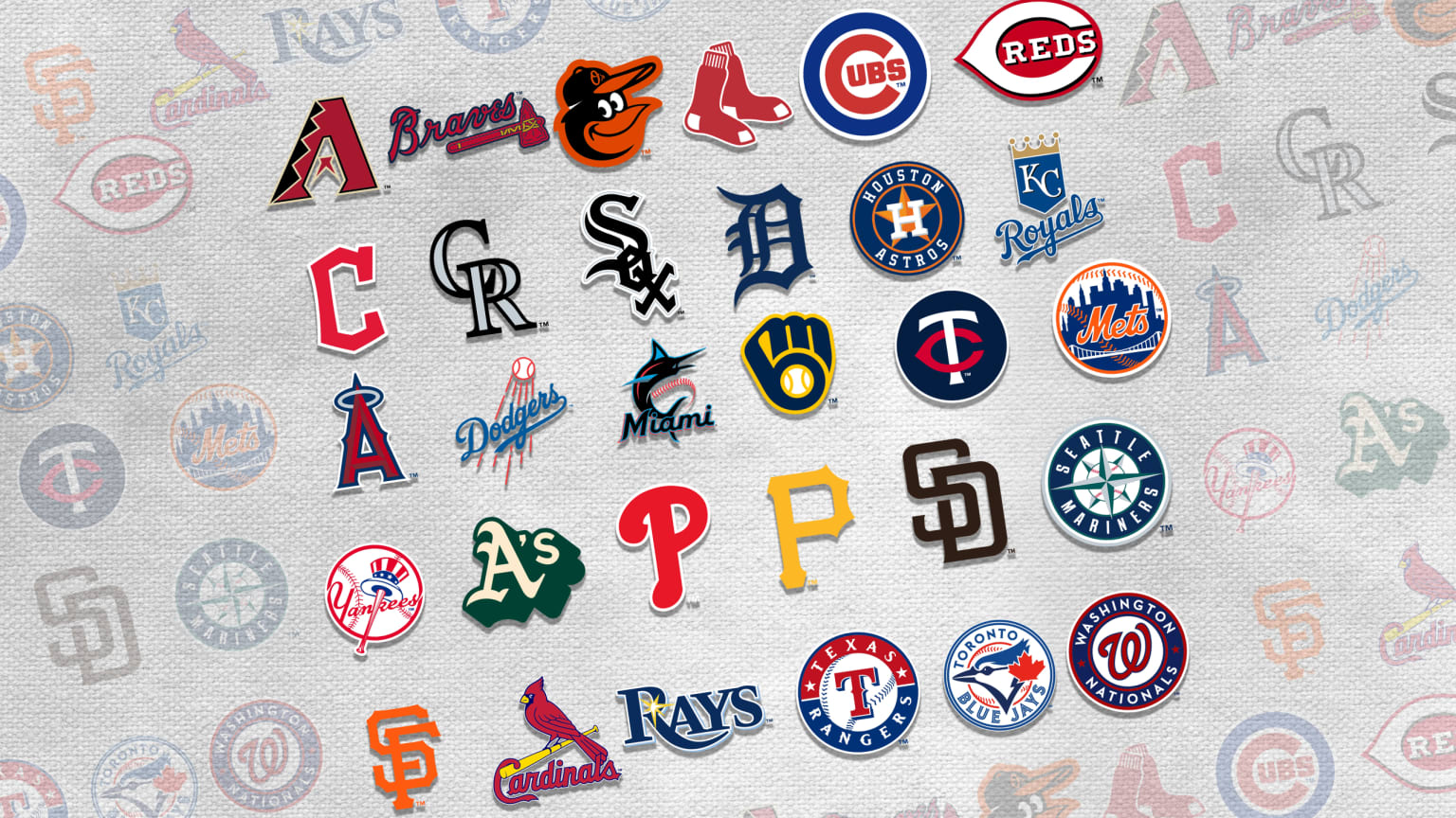 All 30 MLB teams' logos