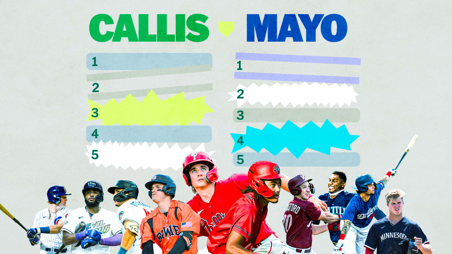 Jim Callis and Jonathan Mayo make their picks for 2024's prospect home run leaders