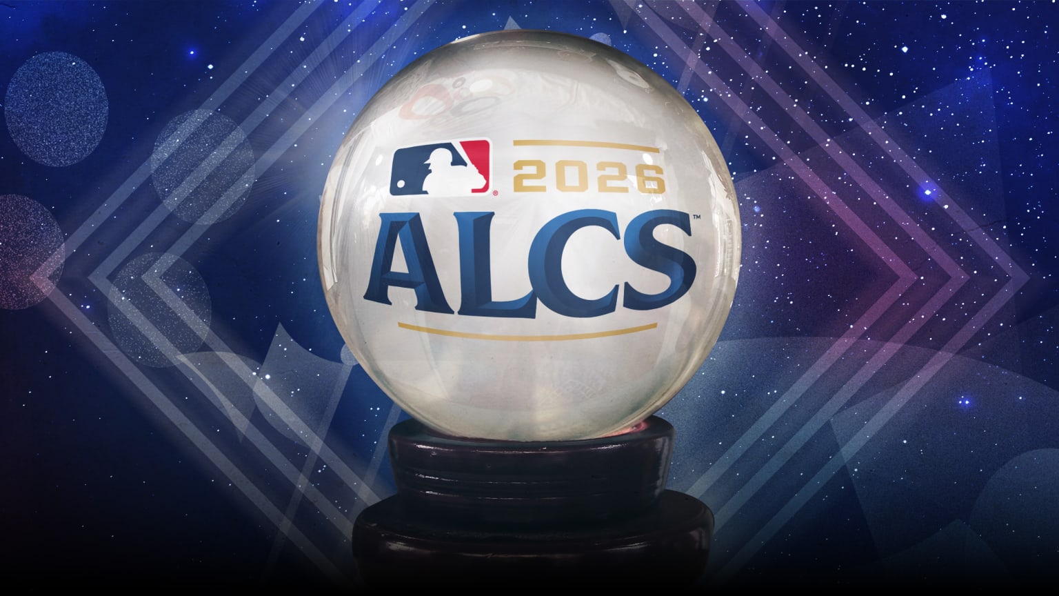 A crystal ball with the ALCS logo on it