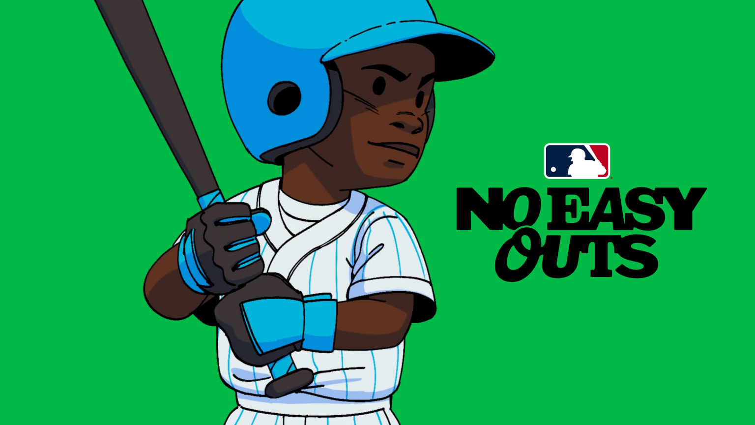 A cartoon of a Little League batter
