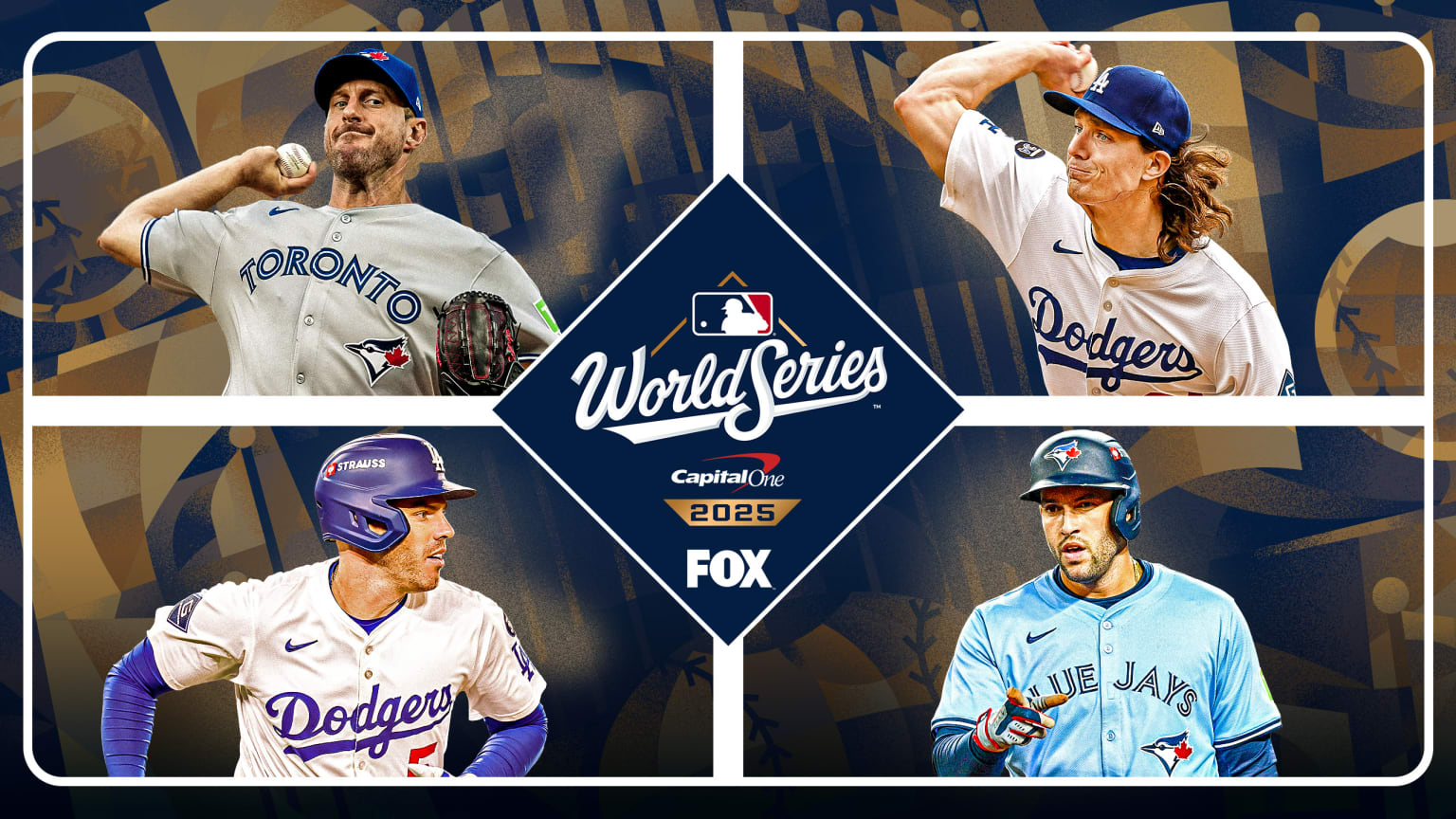 Max Scherzer, Tyler Glasnow, Freddie Freeman and George Springer