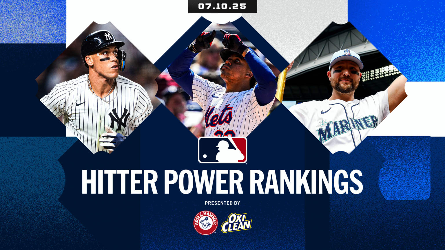 Aaron Judge, Juan Soto and Cal Raleigh