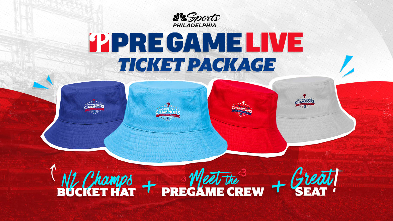 Phillies Pregame Live Ticket Package Philadelphia Phillies