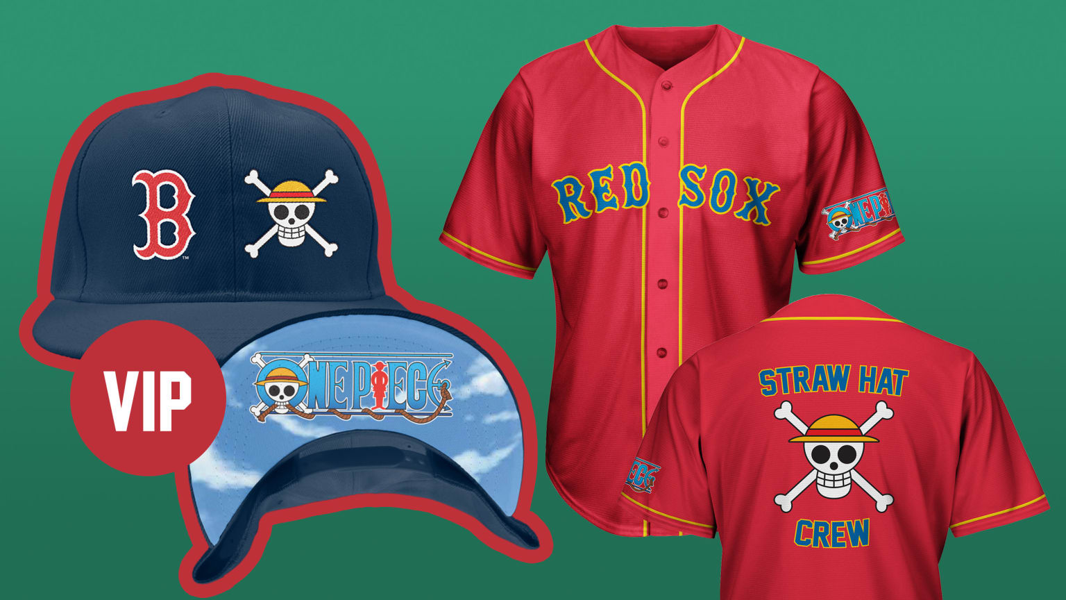 ONE PIECE ルフィ ボストンレッドソックス ボブルヘッド MONKEY D. LUFFY Boston Red Sox 