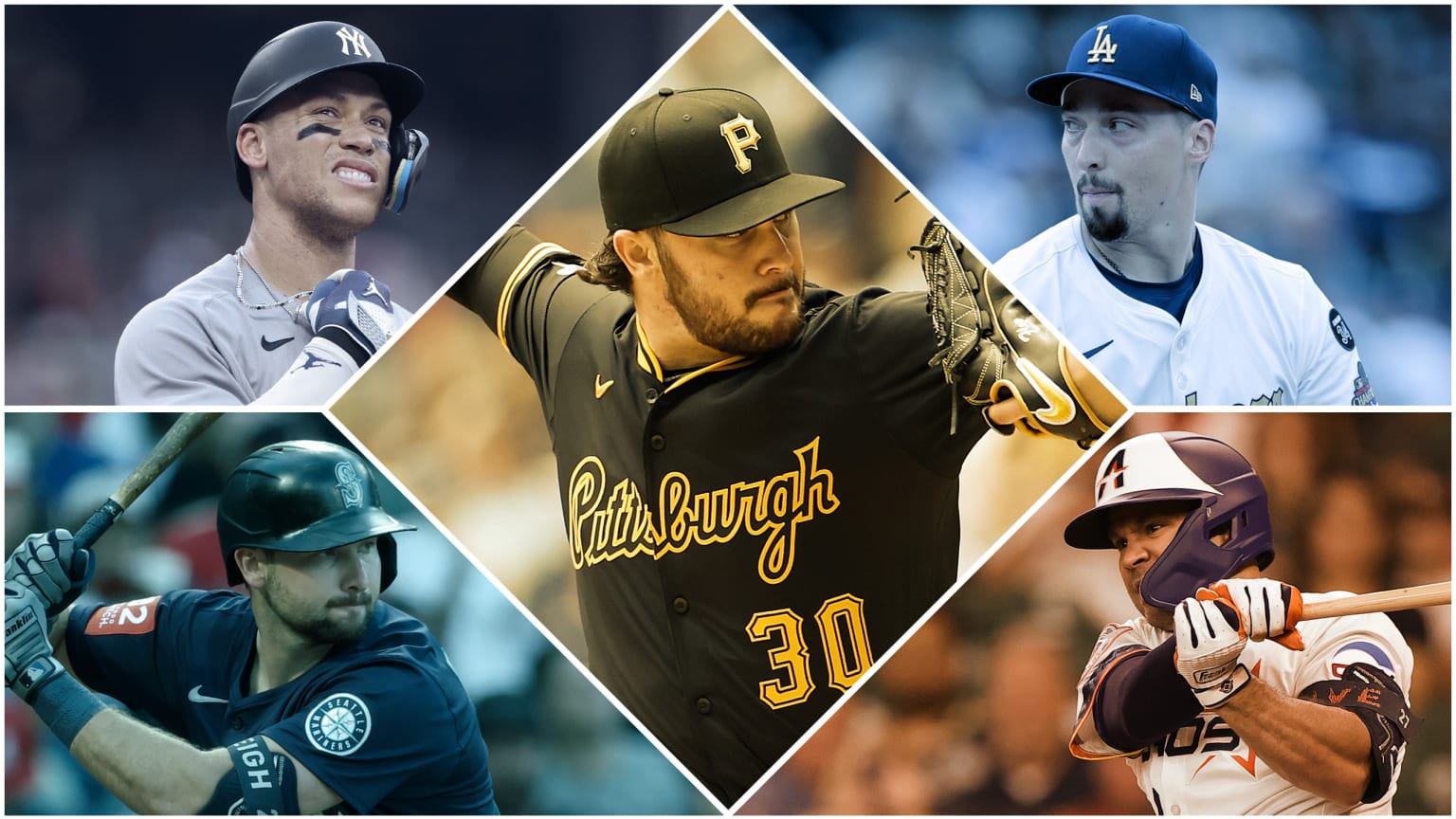 Aaron Judge, Blake Snell, Jose Altuve, Cal Raleigh and Paul Skenes