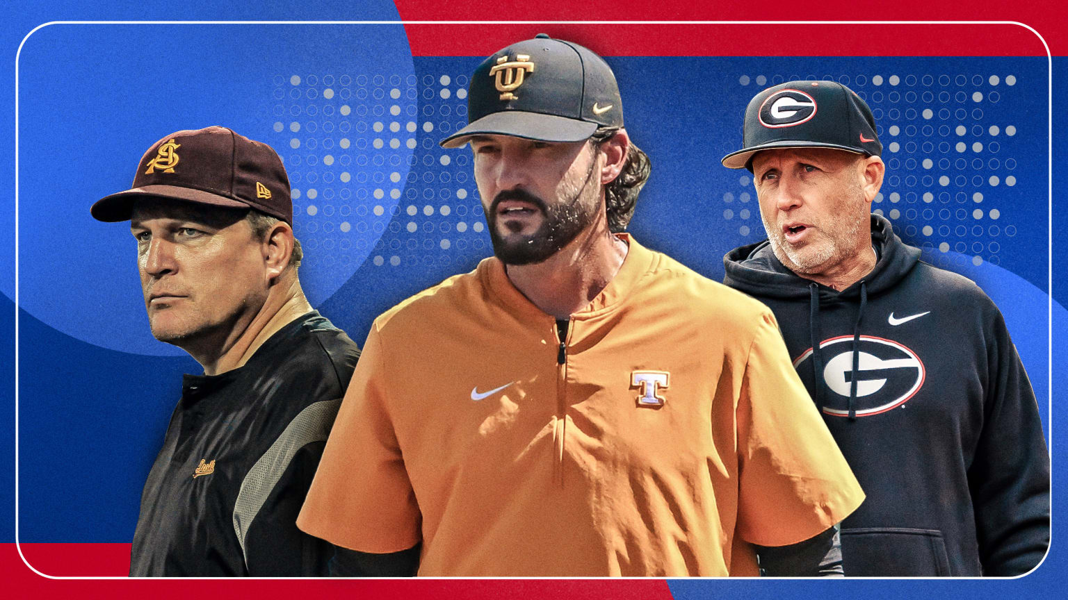 Pat Murphy, Tony Vitello and Wes Johnson