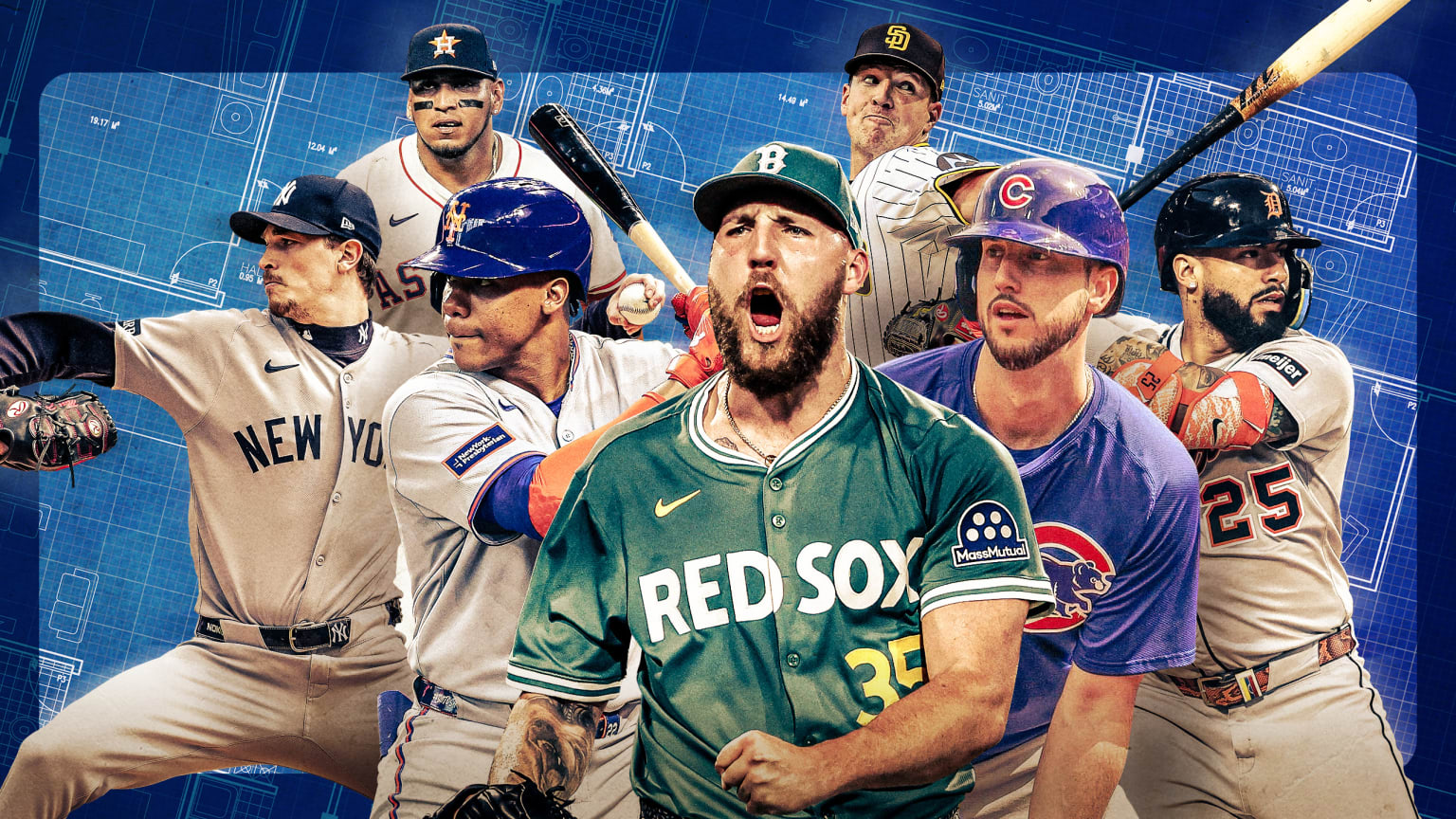 The Yankees, Astros, Mets, Red Sox, Padres, Cubs and Tigers should be happy with their offseason moves