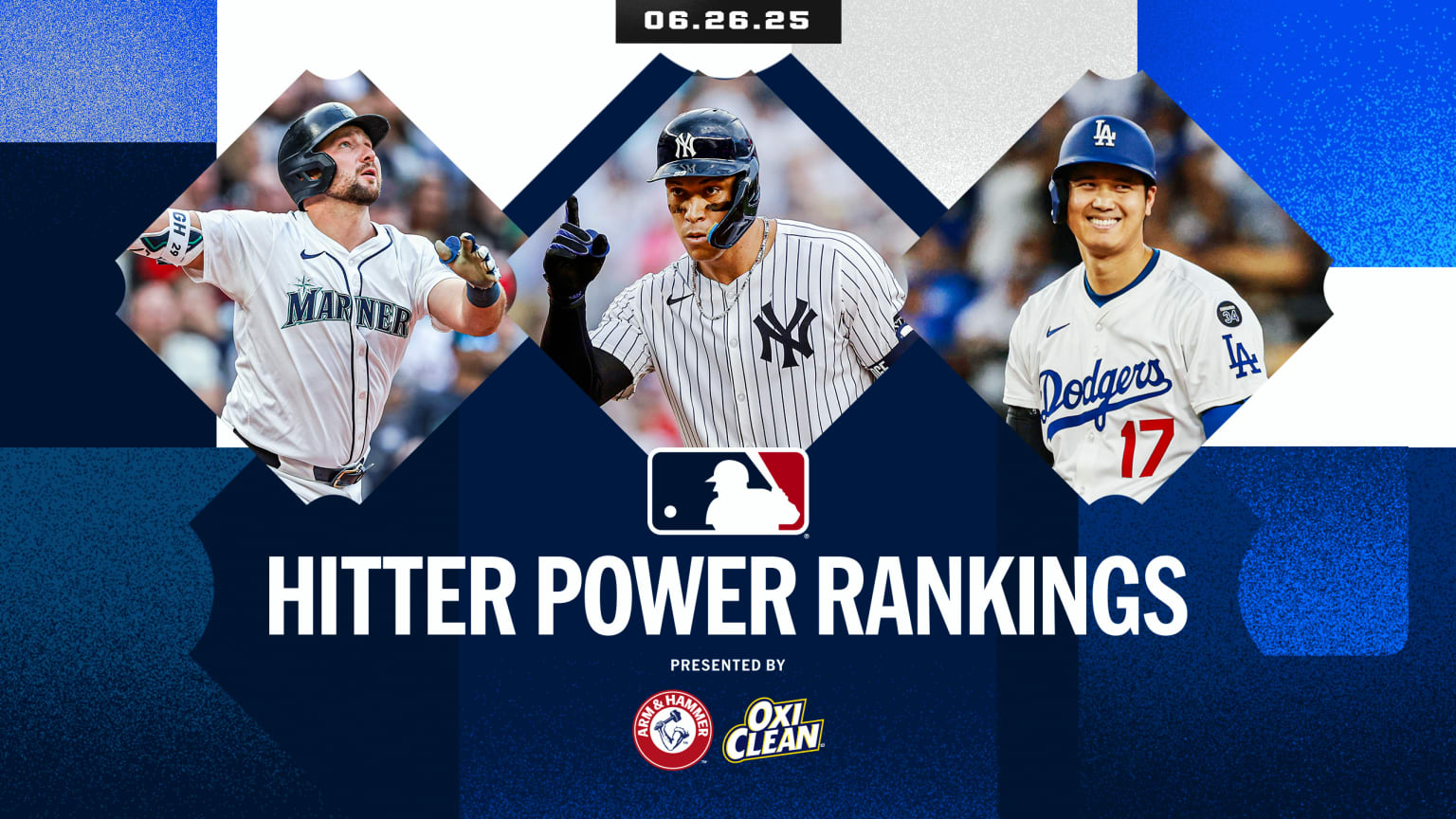 Cal Raleigh, Aaron Judge and Shohei Ohtani