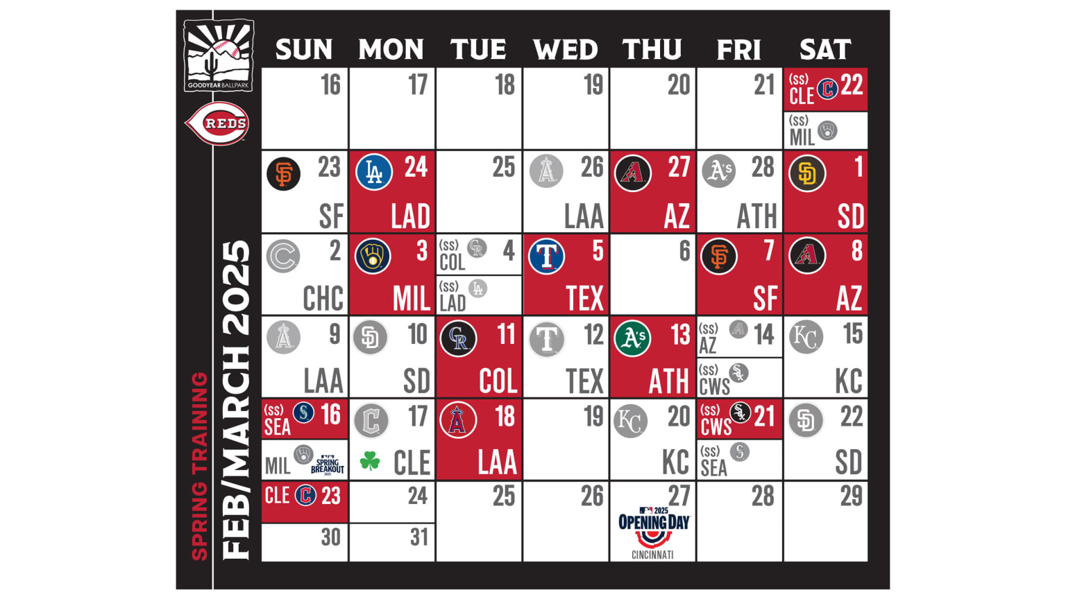 Printable Schedule | Schedule | Cincinnati Reds