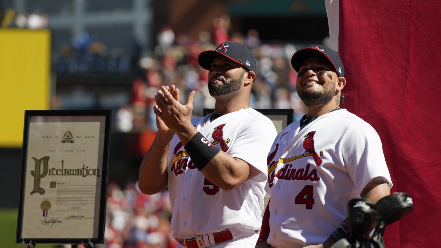 Albert Pujols and Yadier Molina