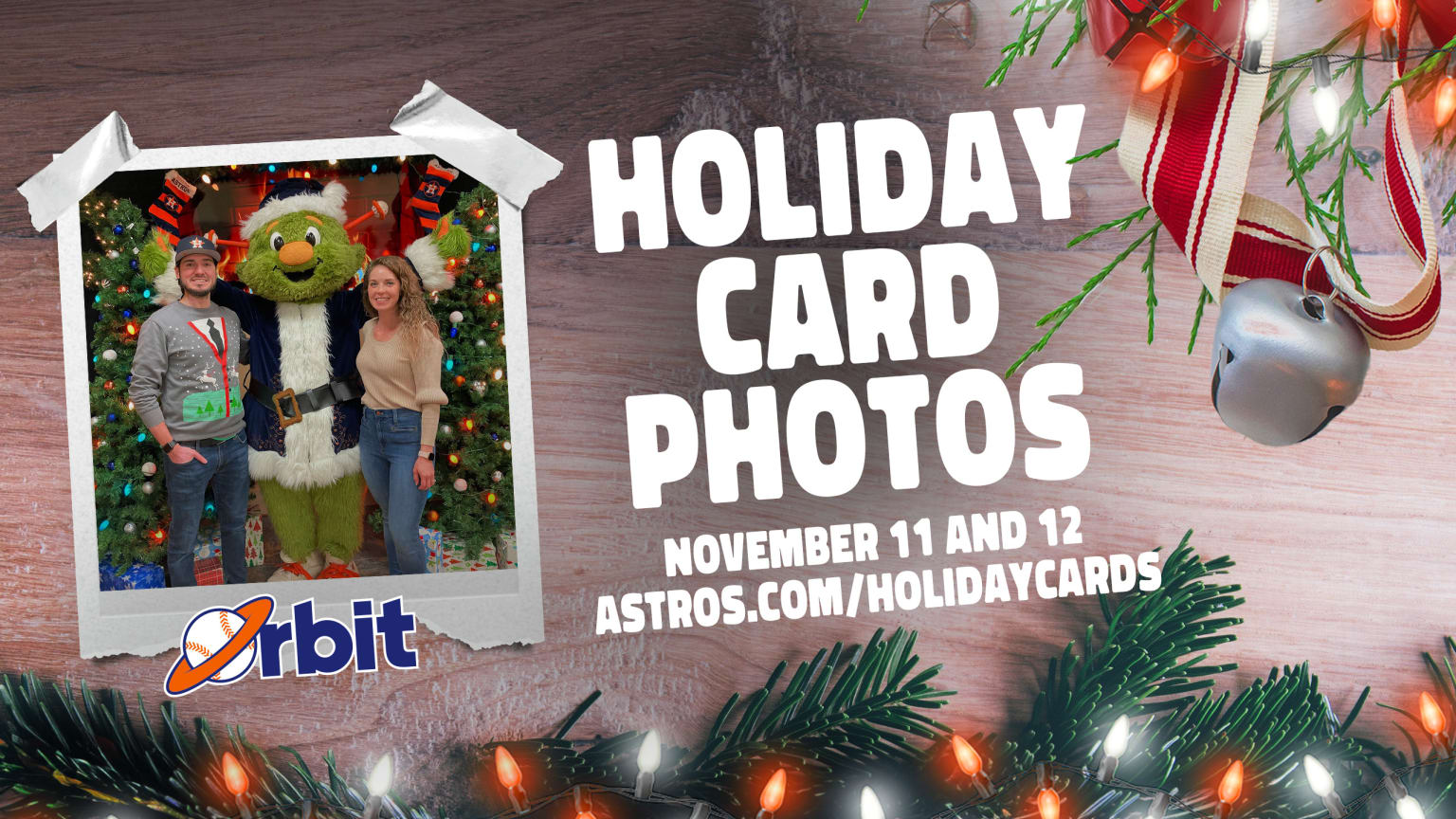 Orbit Holiday Card Photos | Houston Astros