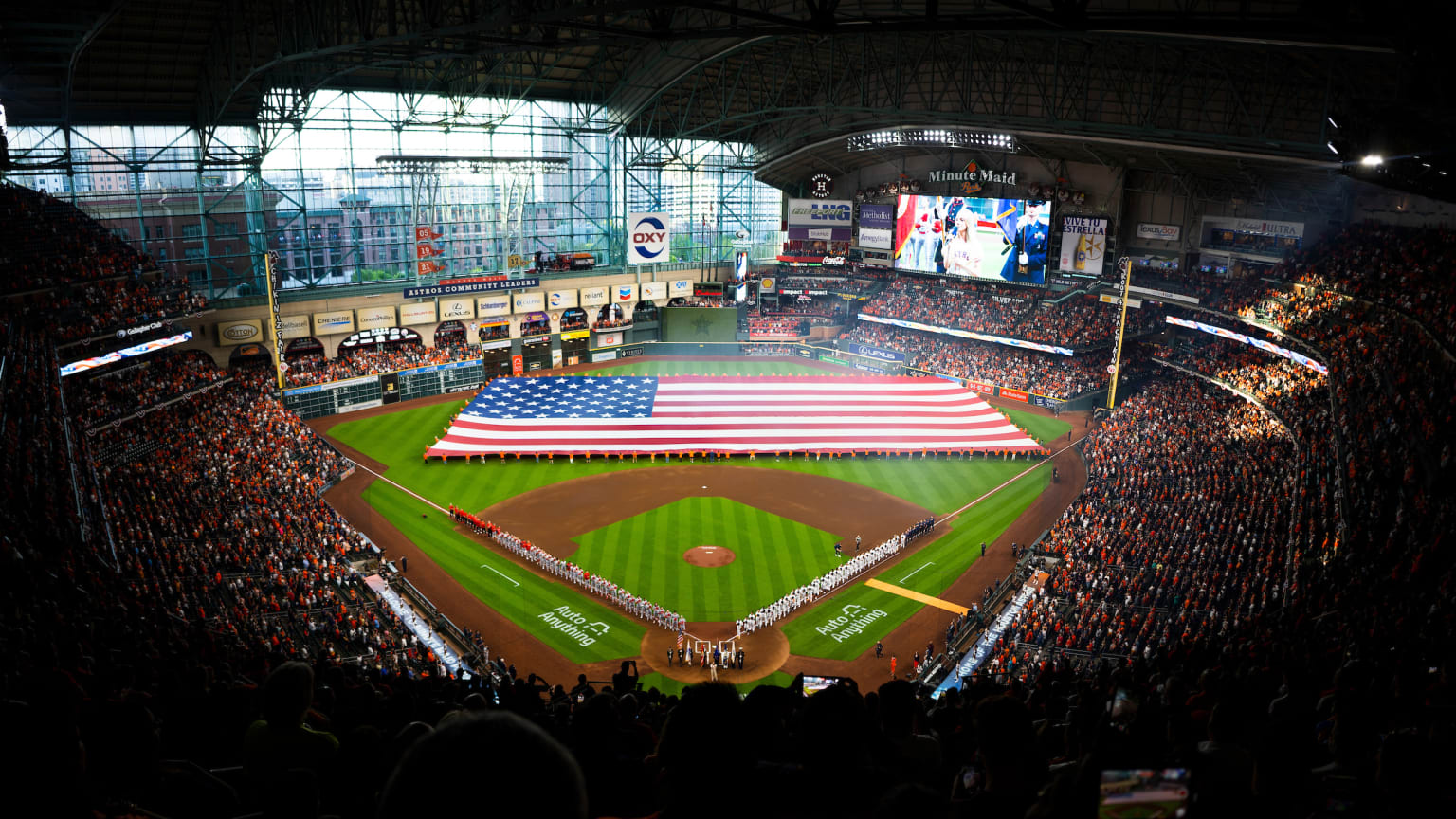 Come with me to the Houston Astros Opening Day. MLB is back