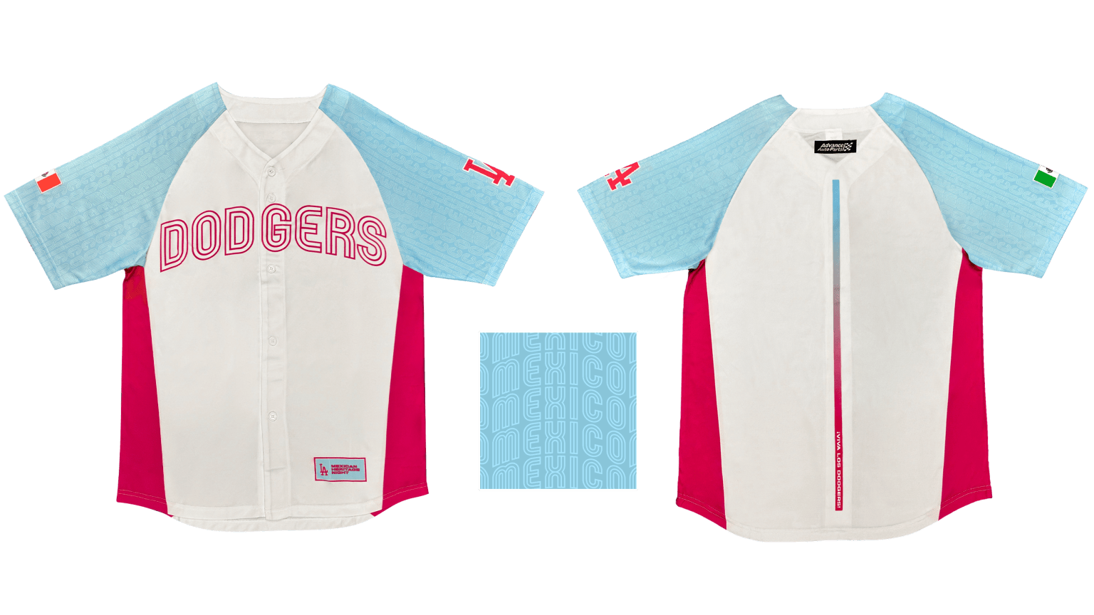 LA Dodgers special edition Mexican Heritage game jersey. SGA limited.