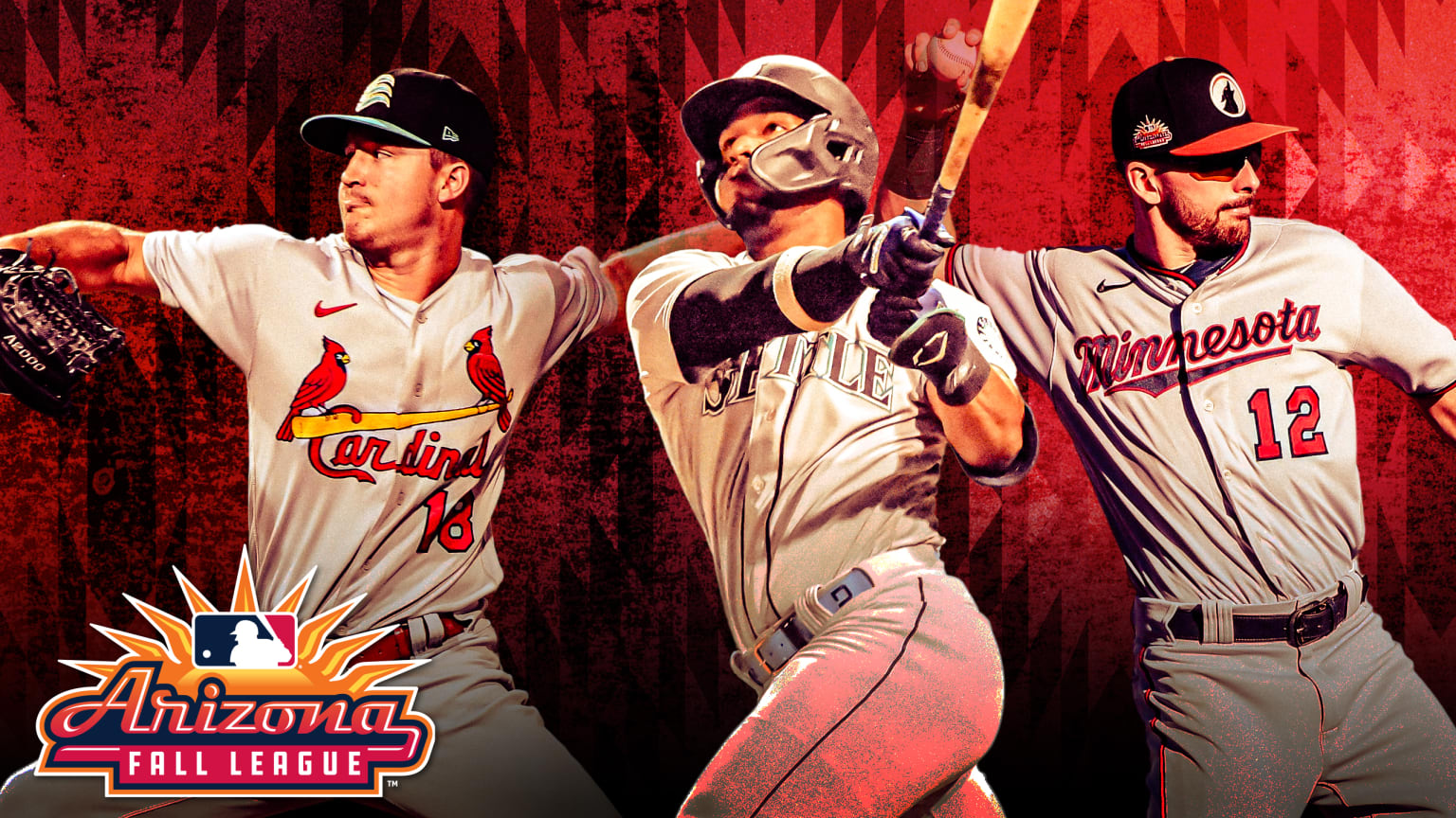 Designed art of three Minor Leaguers in the Arizona Fall League