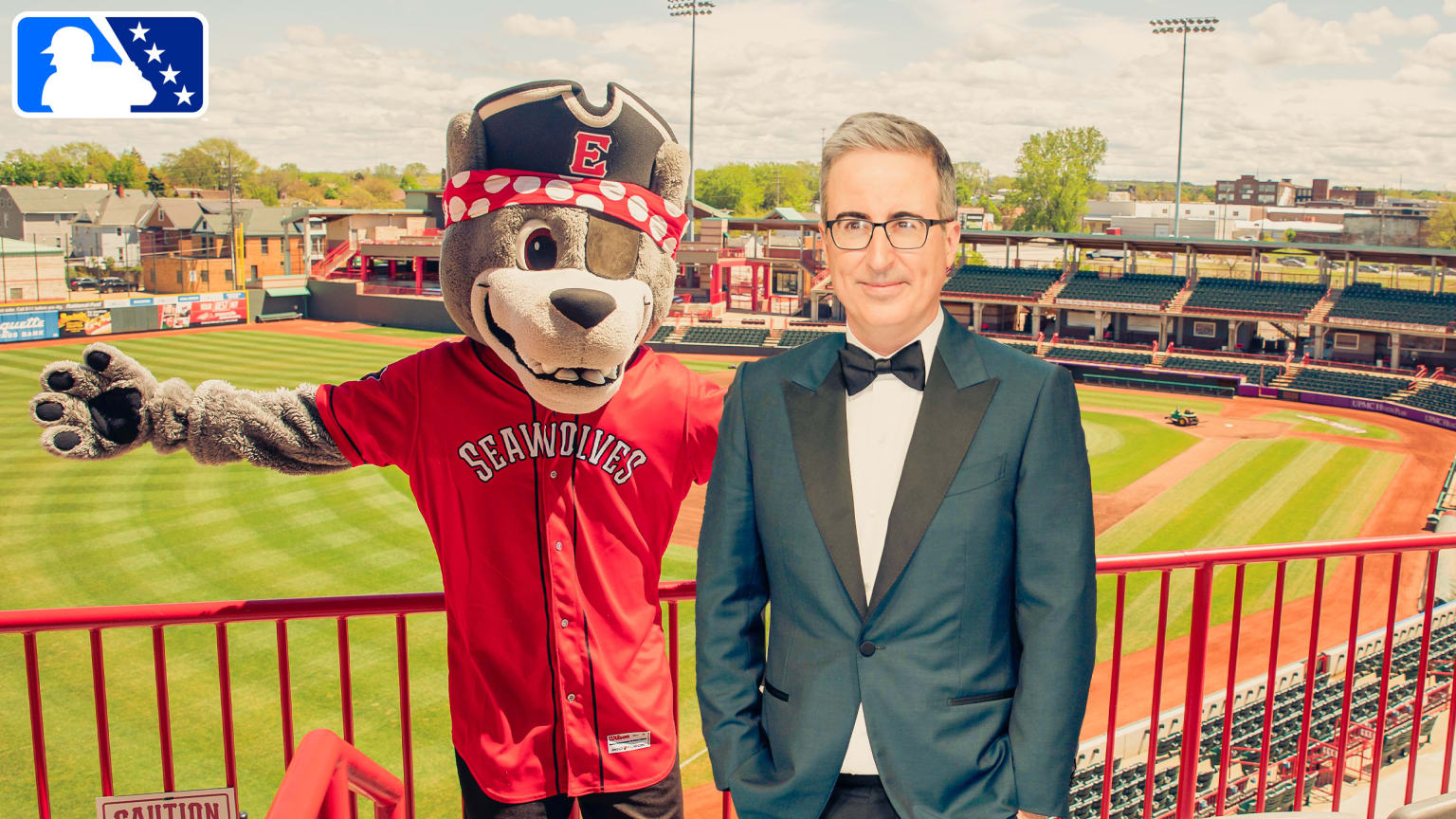 The Erie Seawolves and mascot C. Wolf will get a makeover courtesy of comedian John Oliver