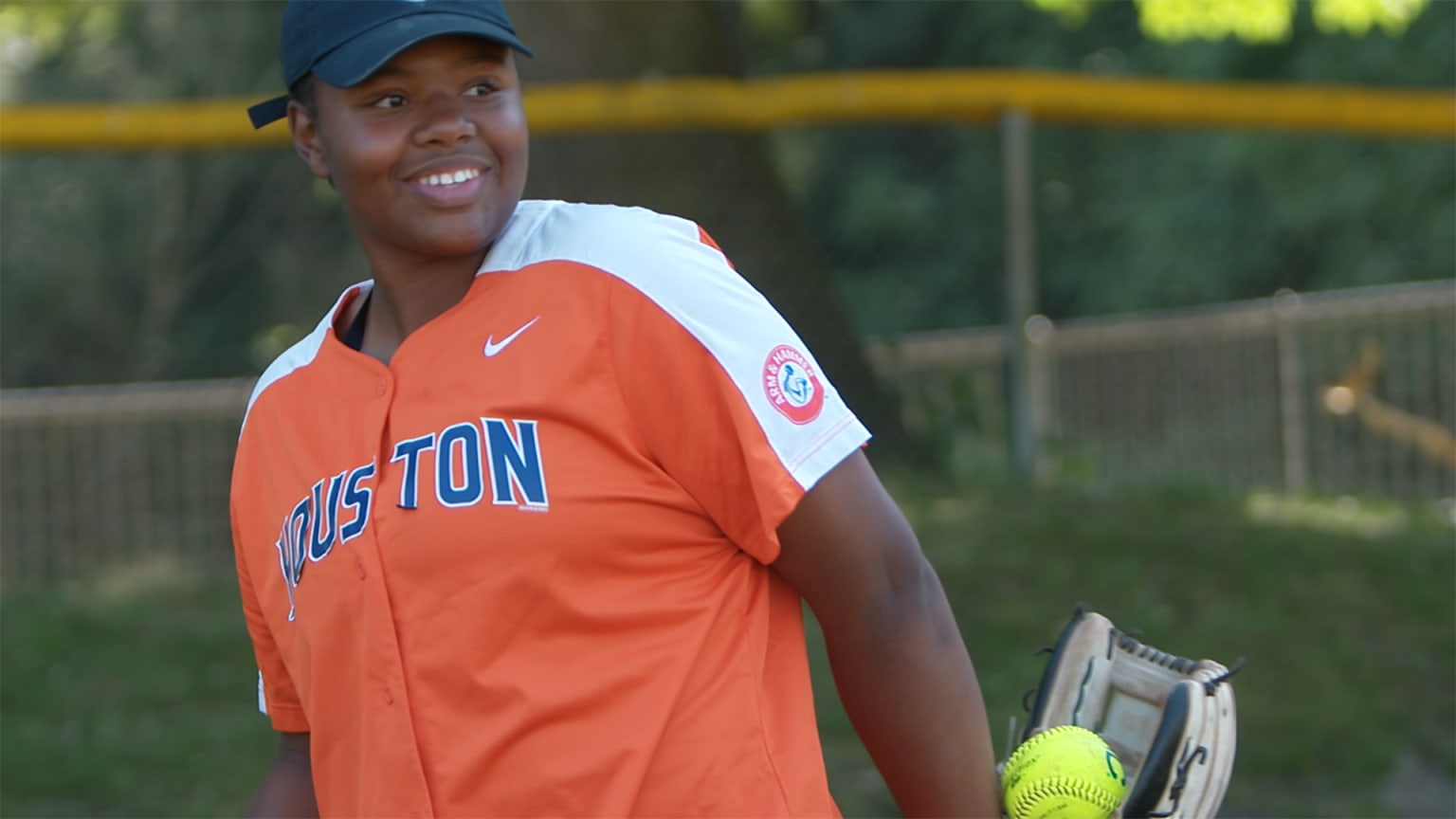 Houston area softball player Jada Cooper is pictured