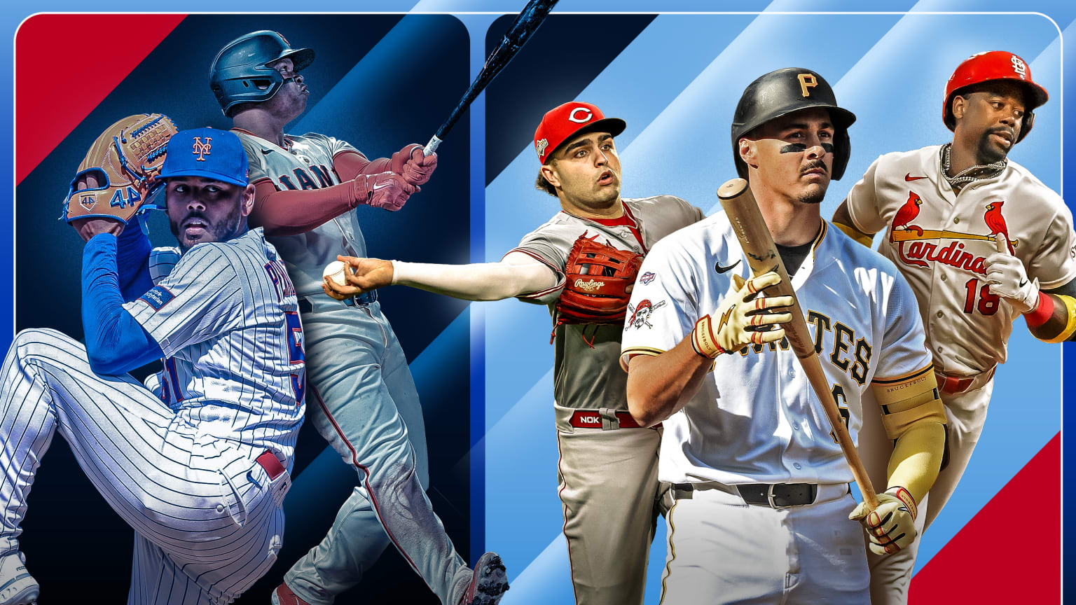 Freddy Peralta, Rafael Devers, Sal Stewart, Konnor Griffin and Jordan Walker