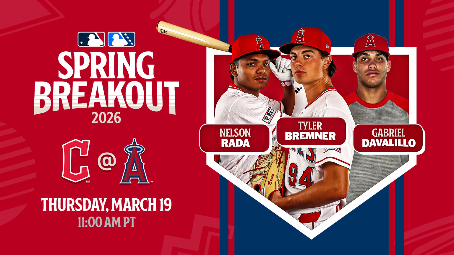 Angels Spring Breakout roster 2026