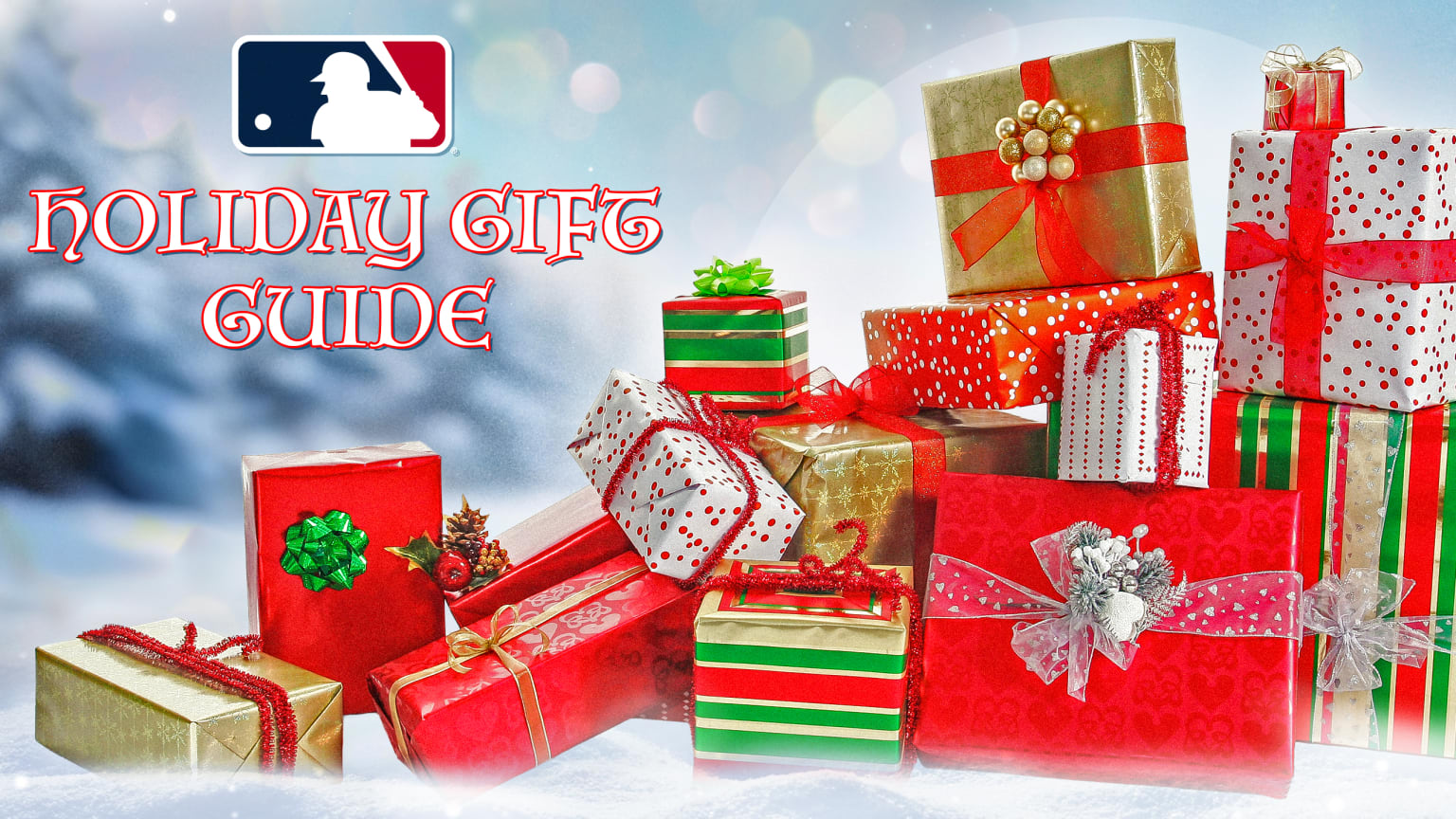 An image of gift-wrapped items with the text 'Holiday Gift Guide'