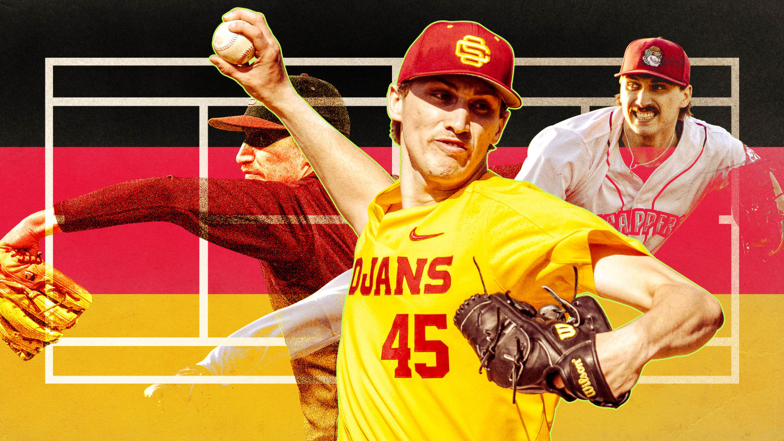 Jaden Agassi pitched collegiately for USC and last summer in the MLB Draft League