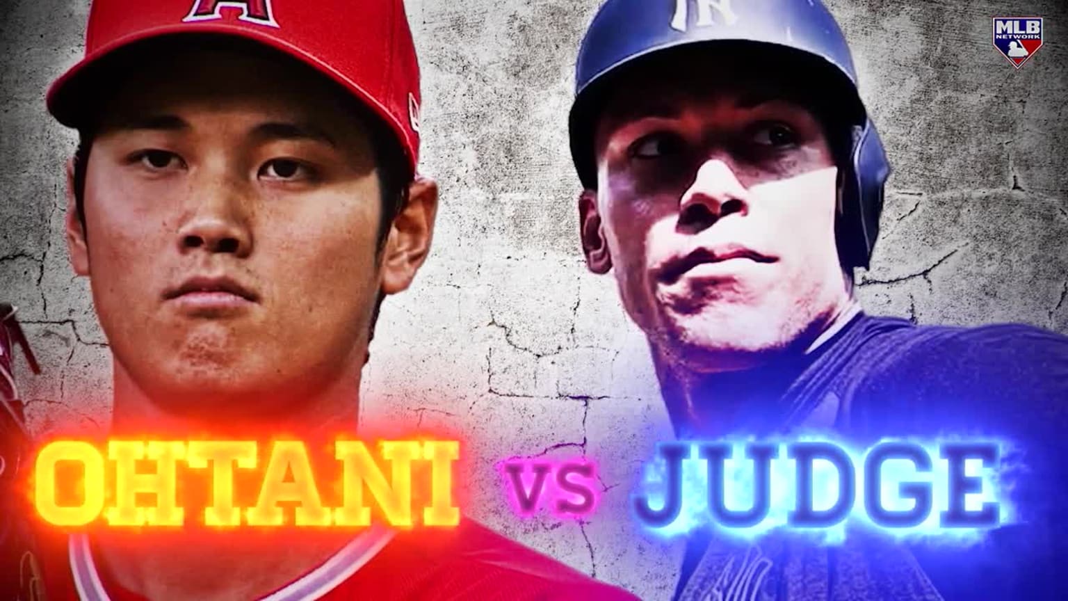 A photo illustration of Shohei Ohtani and Aaron Judge