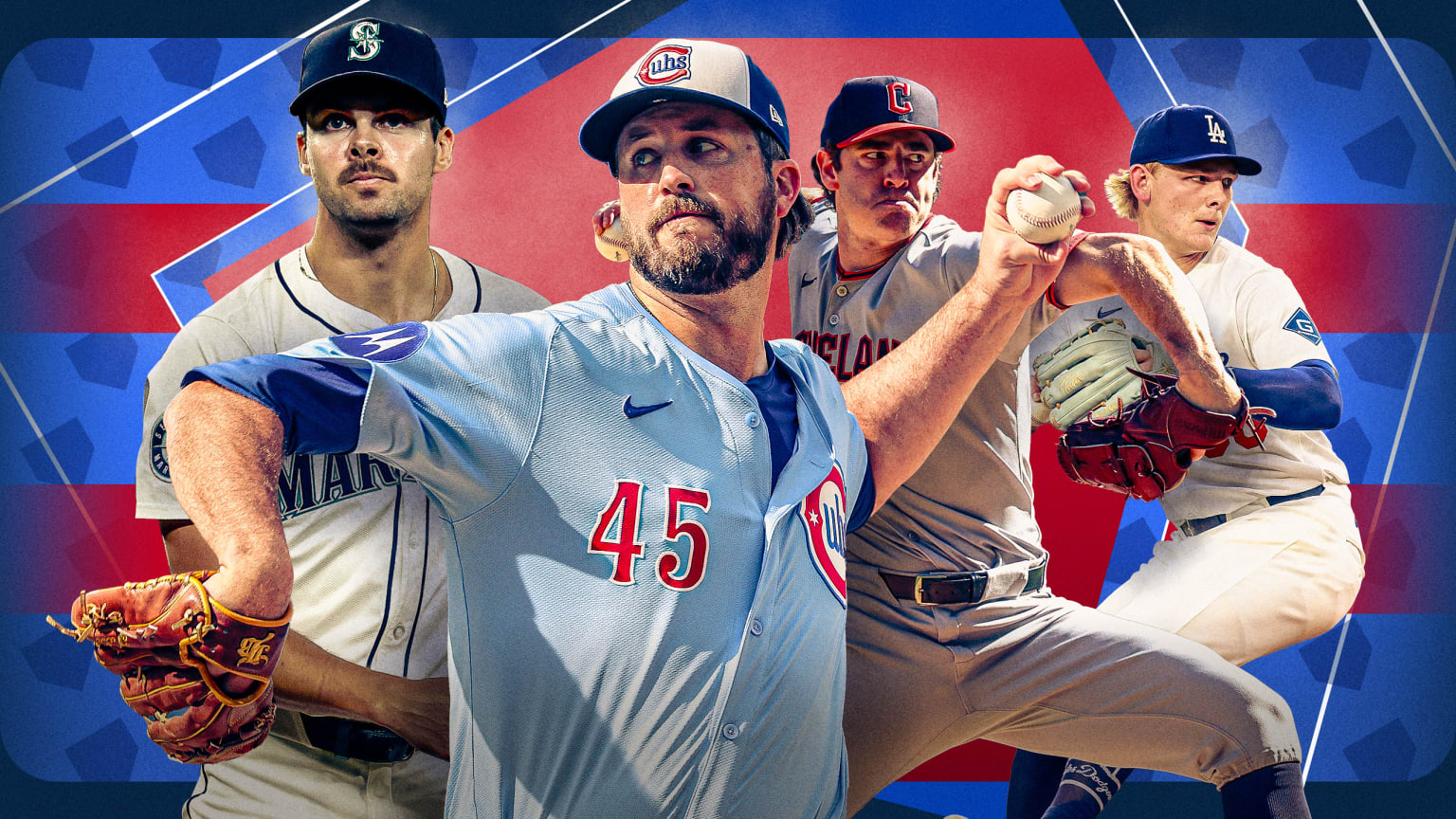 Relievers Matt Brash, Drew Pomeranz, Matt Festa and Emmet Sheehan