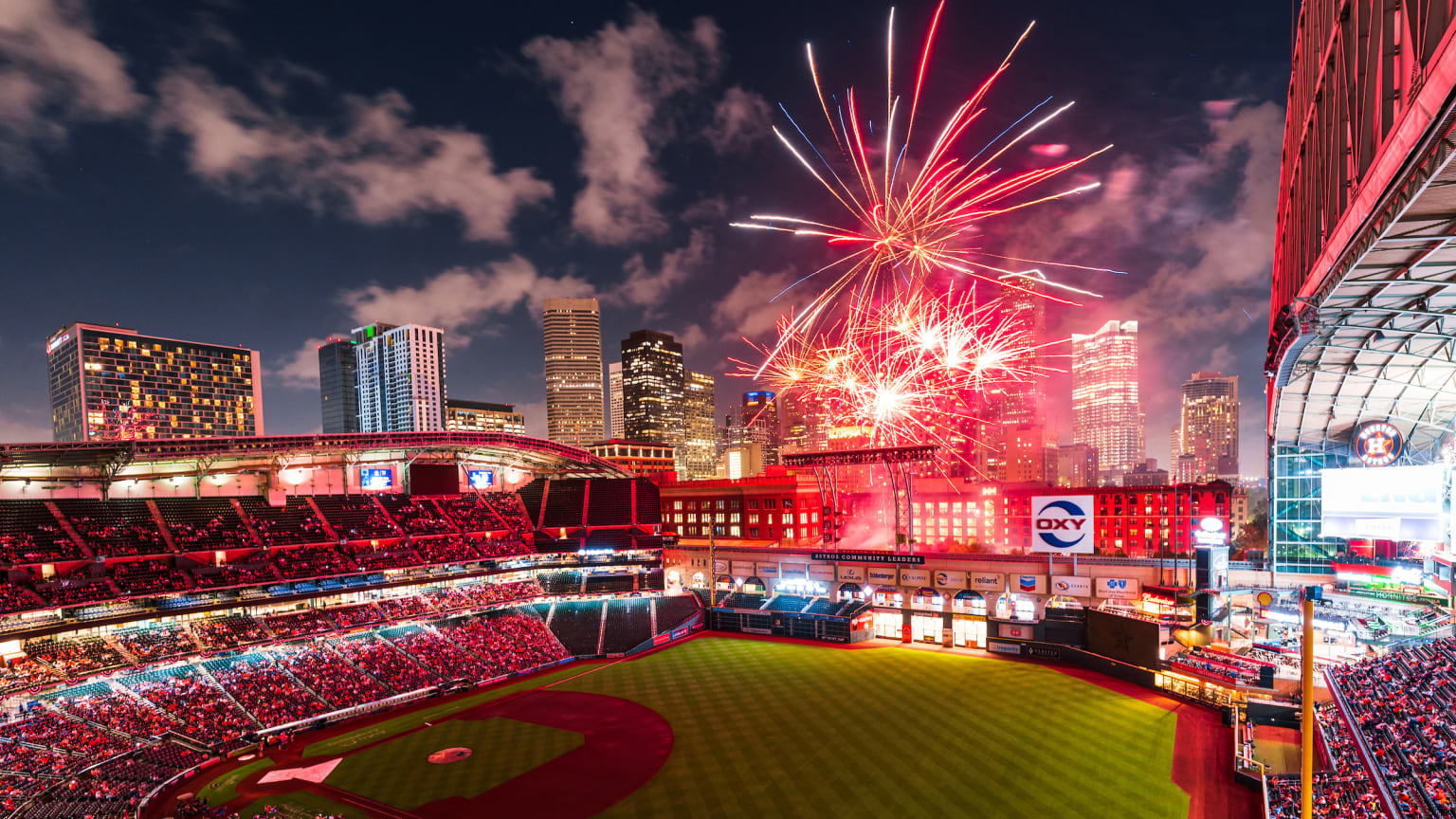 2023 Limited Edition Fireworks Series, Minute Maid Park Baseball Stadium  Print