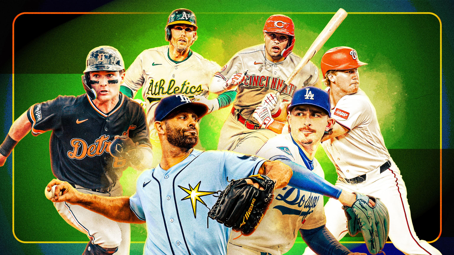 Kevin McGonigle, Jeff McNeil, Sal Stewart, Joey Wiemer, Nick Martinez and Justin Wrobleski 