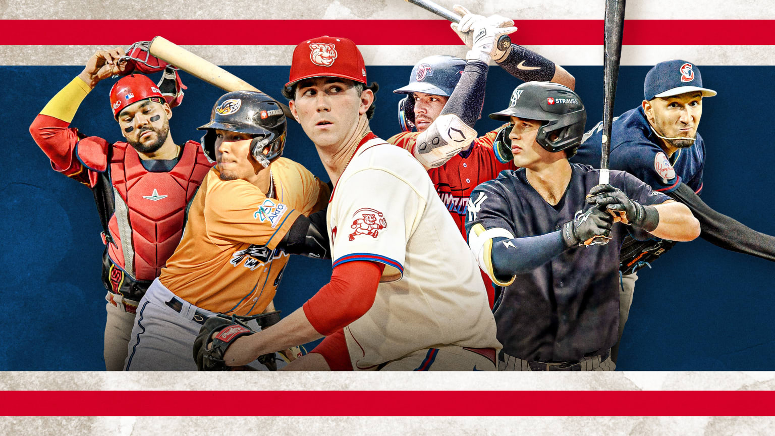 Prospects Leonardo Bernal, Angel Genao, Andrew Painter, Joe Mack, Spencer Jones and Elmer Rodriguez-Cruz