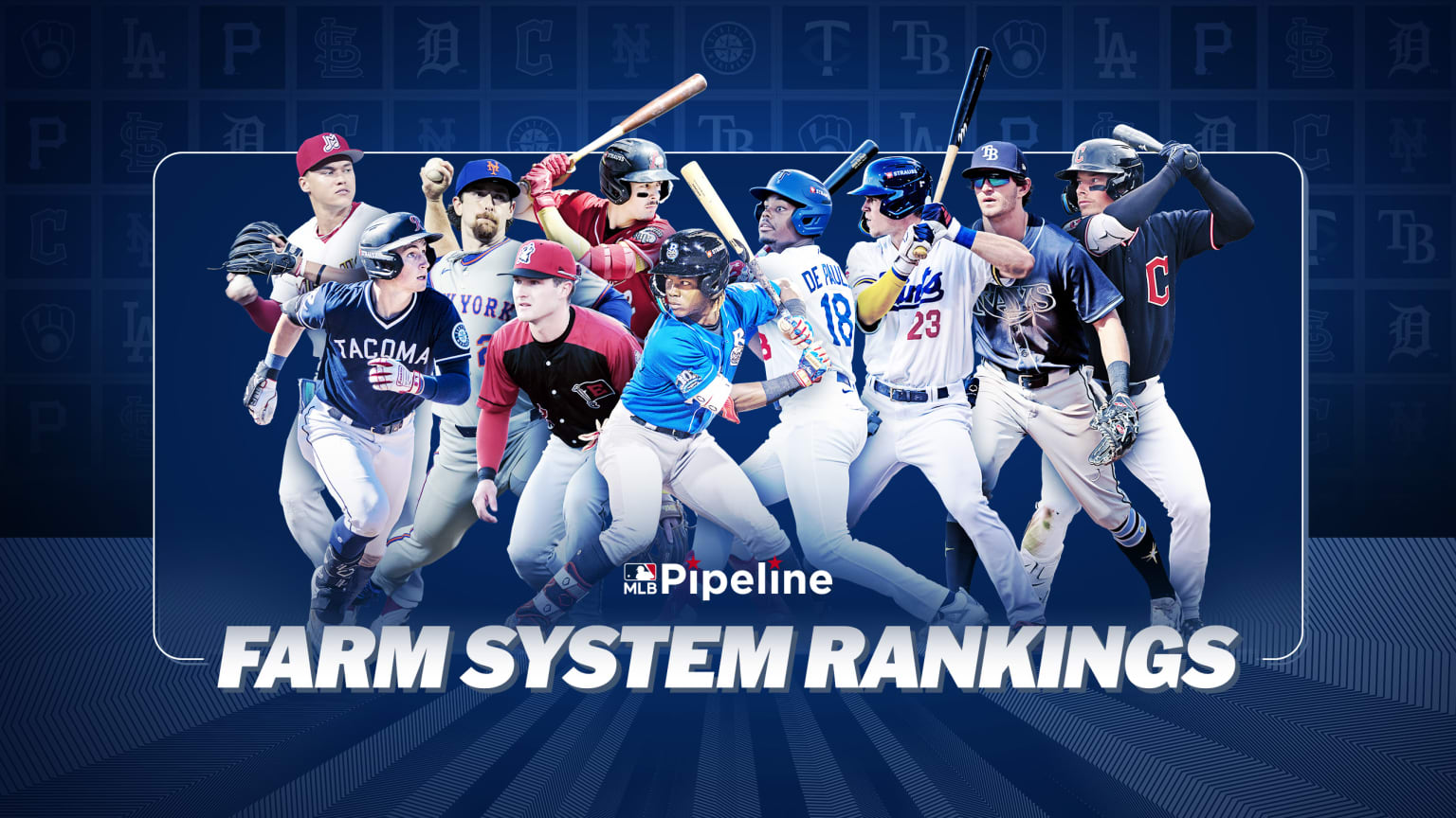 10 of MLB Pipeline's top prospects highlight the farm system rankings