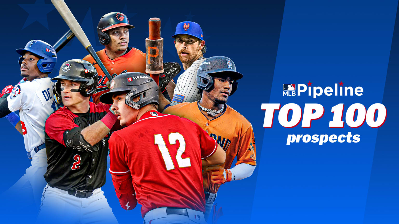 Six players from MLB Pipeline's Top 100 Prospects list