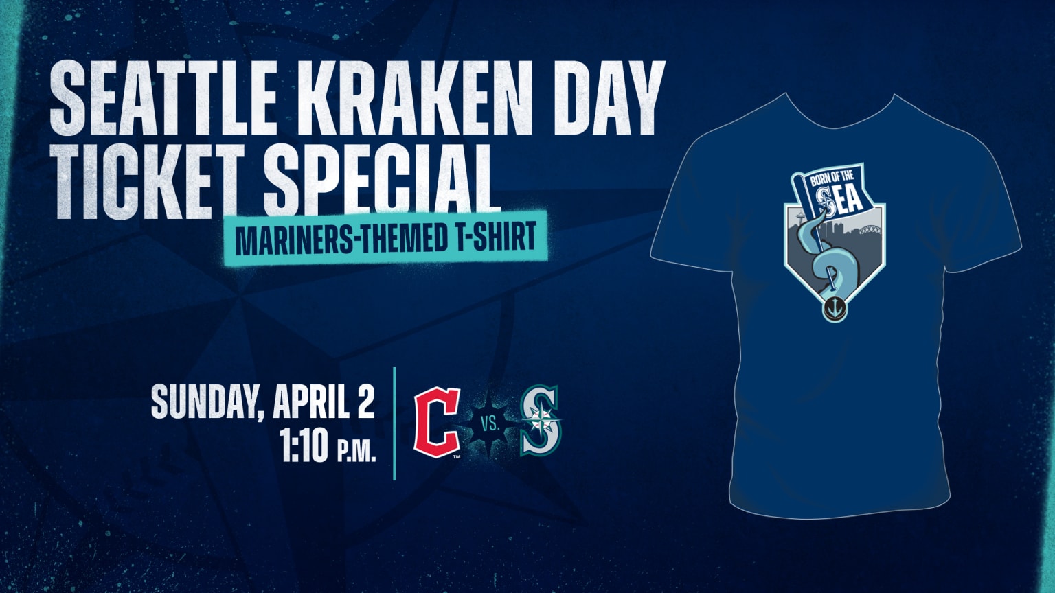 Seattle kraken Seattle Seahawks and Seattle mariners signature T