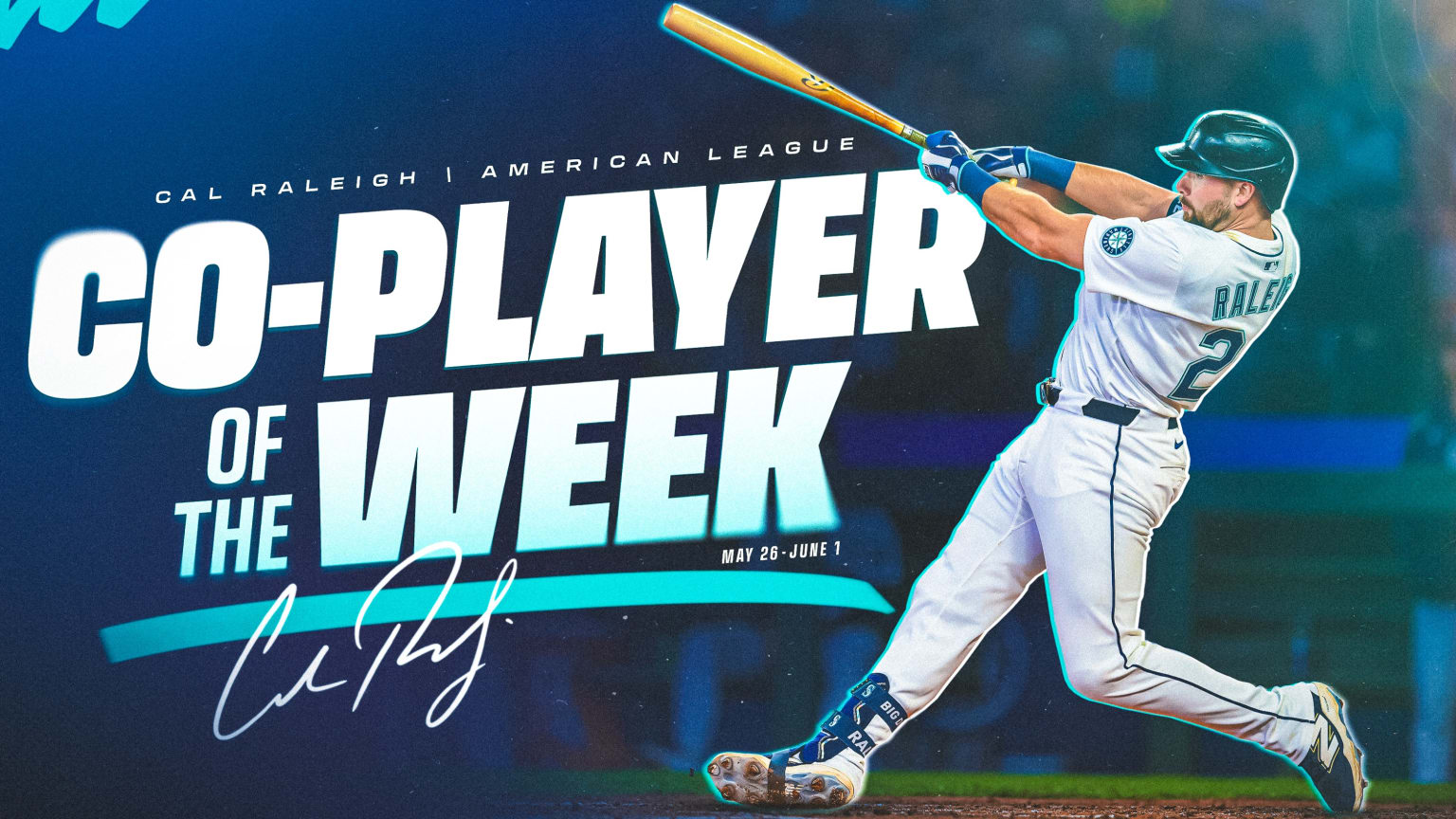 Cal Raleigh Named American League Co-Player of the Week