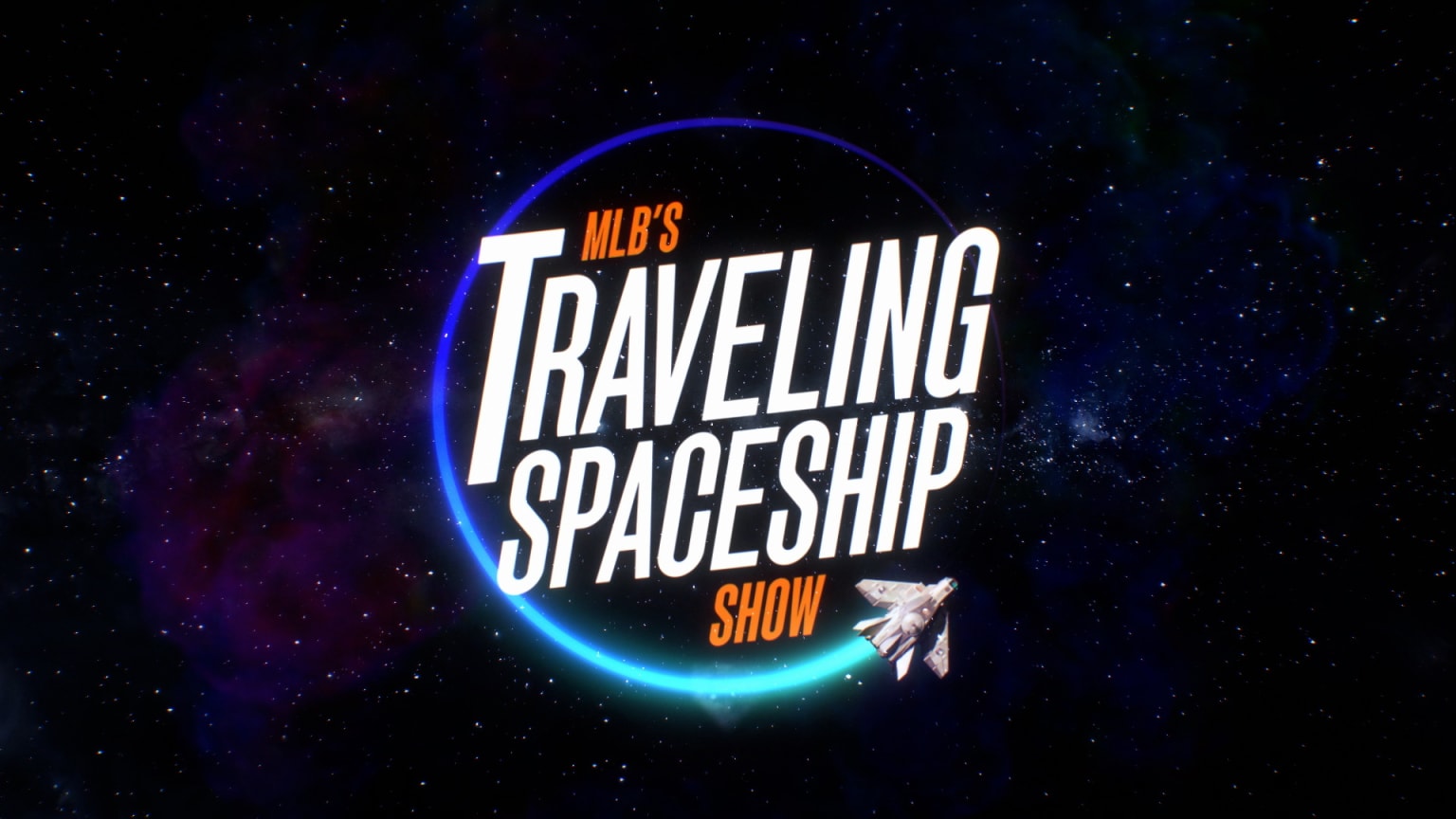 The logo of MLB's new Traveling Spaceship Show