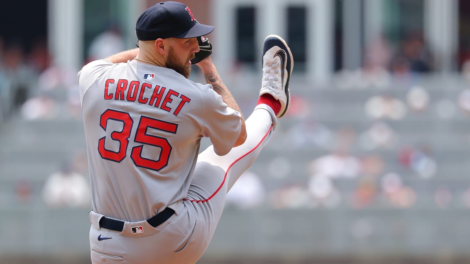 Garrett Crochet delivers a pitch