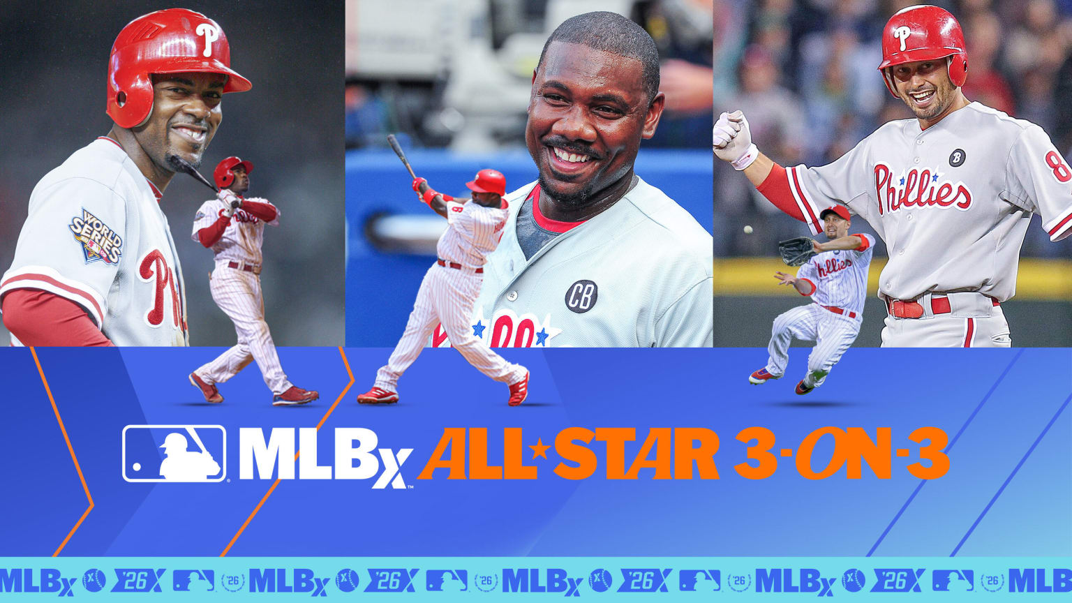 Jimmy Rollins, Ryan Howard and Shane Victorino