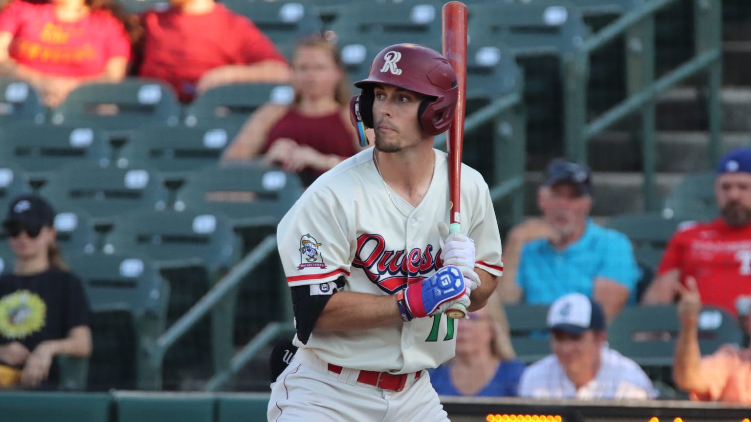 Evan Carter at bat