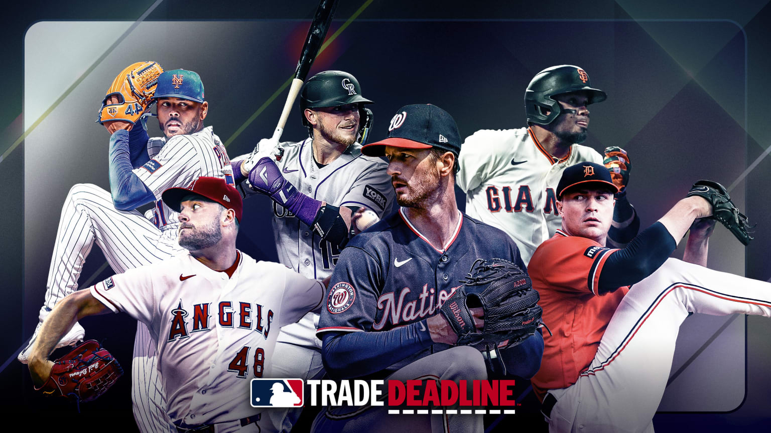 Freddy Peralta, Reid Detmers, Hunter Goodman, Foster Griffin, Luis Arraez and Tarik Skubal