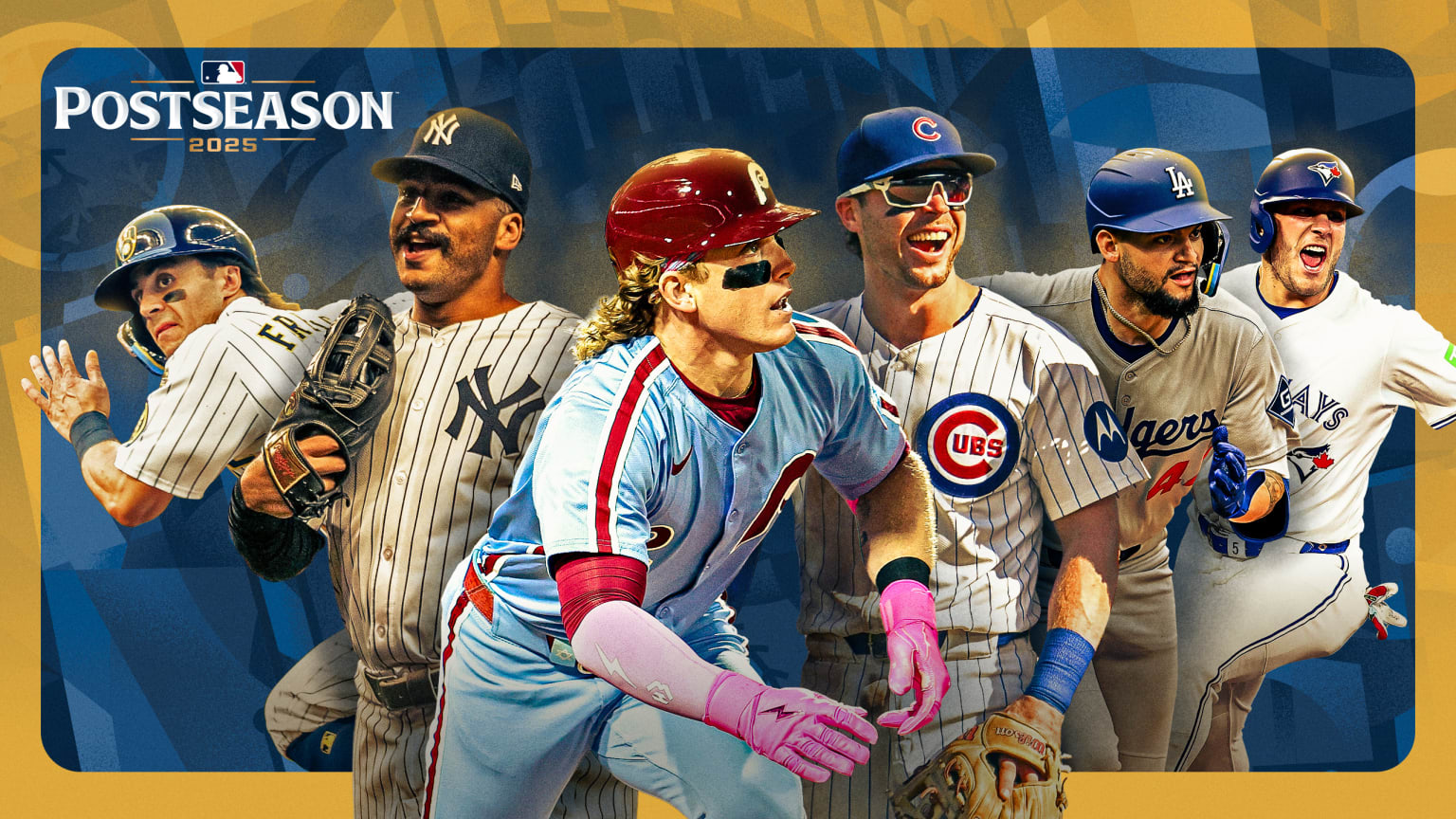Sal Frelick, Trent Grisham, Harrison Bader, Nico Hoerner, Andy Pages and Daulton Varsho
