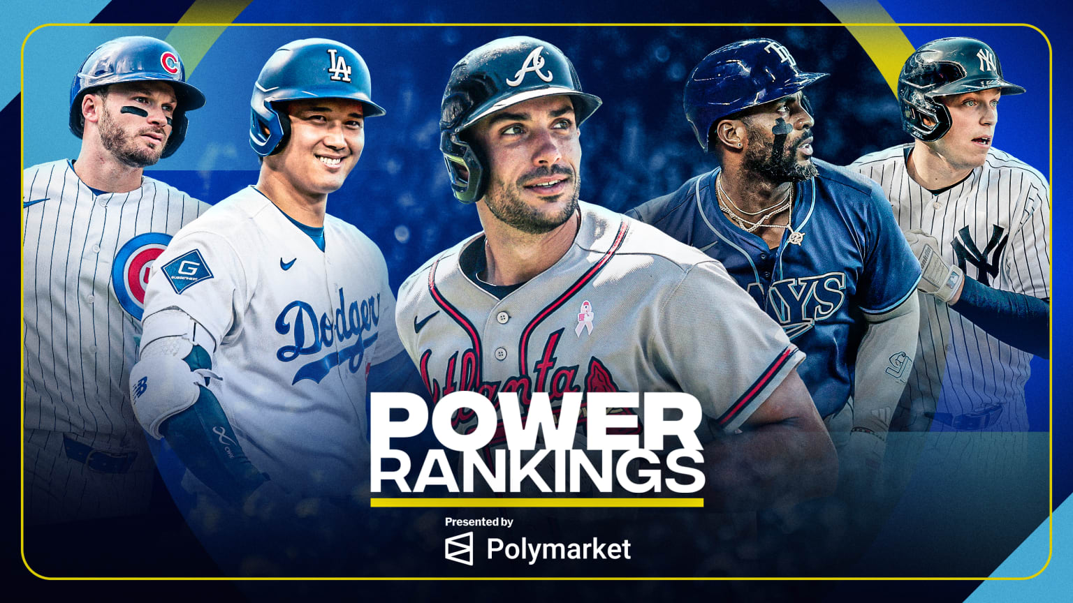 Ian Happ, Shohei Ohtani, Matt Olson, Yandy Díaz and Ben Rice