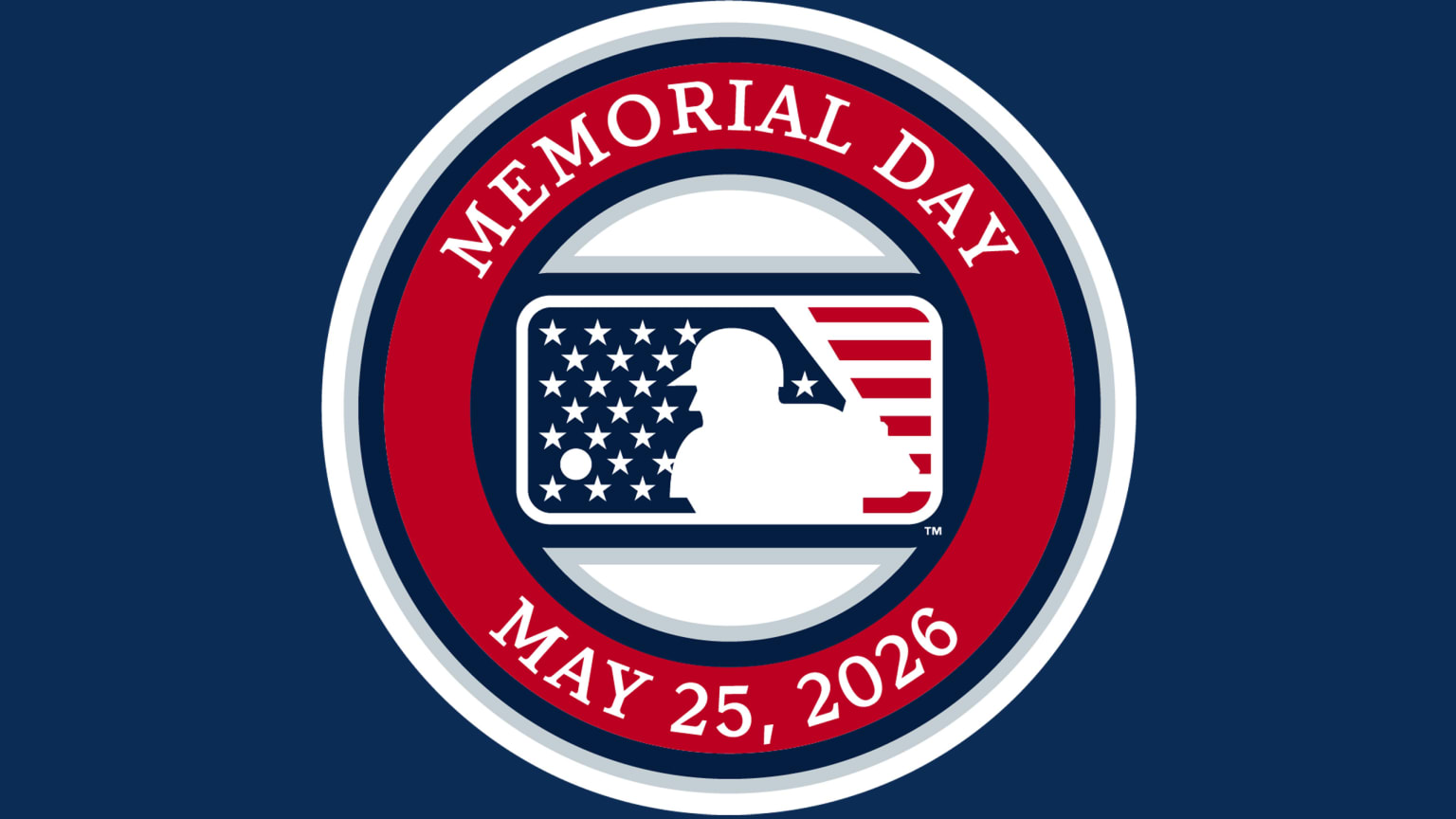 Logo for MLB's observance of Memorial Day
