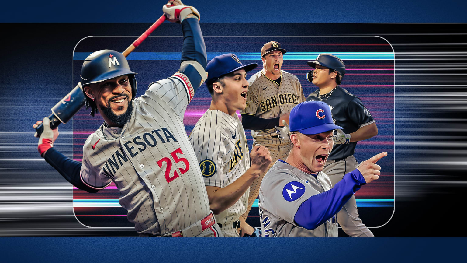 Byron Buxton, Jacob Misiorowski, Mason Miller, Pete Crow-Armstrong and Munetaka Murakami