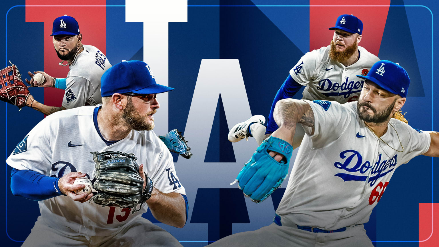 Max Muncy, Andy Pages, Tanner Scott and Will Klein